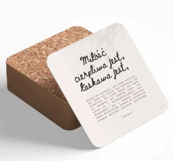 Podstawka Korkowa "Hymn O Miłości". Nowy Produkt