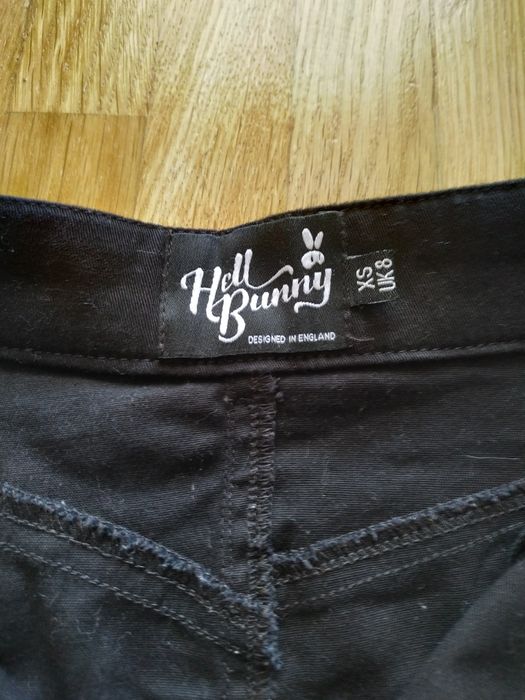 Spódnica damska ,czarna XS, 34, Hell Bunny, mini, alternative