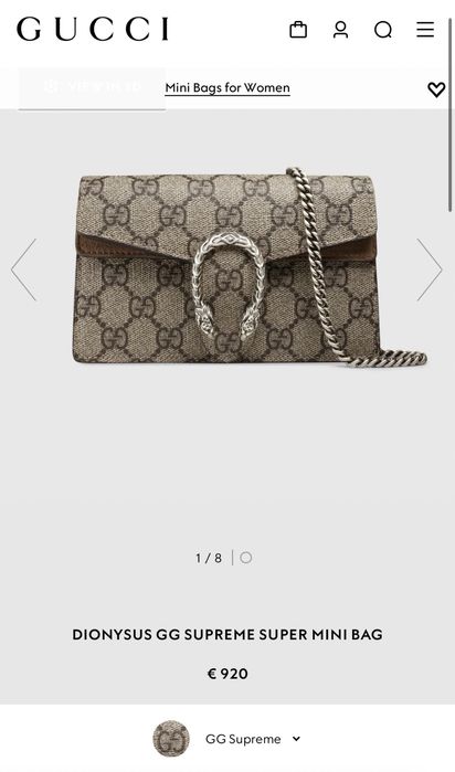 Сумка-клатч через плечо Gucci Оригинал