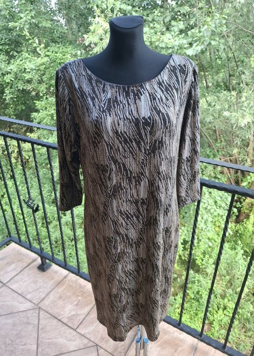 Sukienka midi mieniąca błyszcząca marka Allison rozmiar XXl 44 / XXXL 46