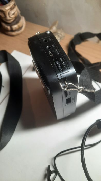 Amplificador de voz shidu c/2 microfones