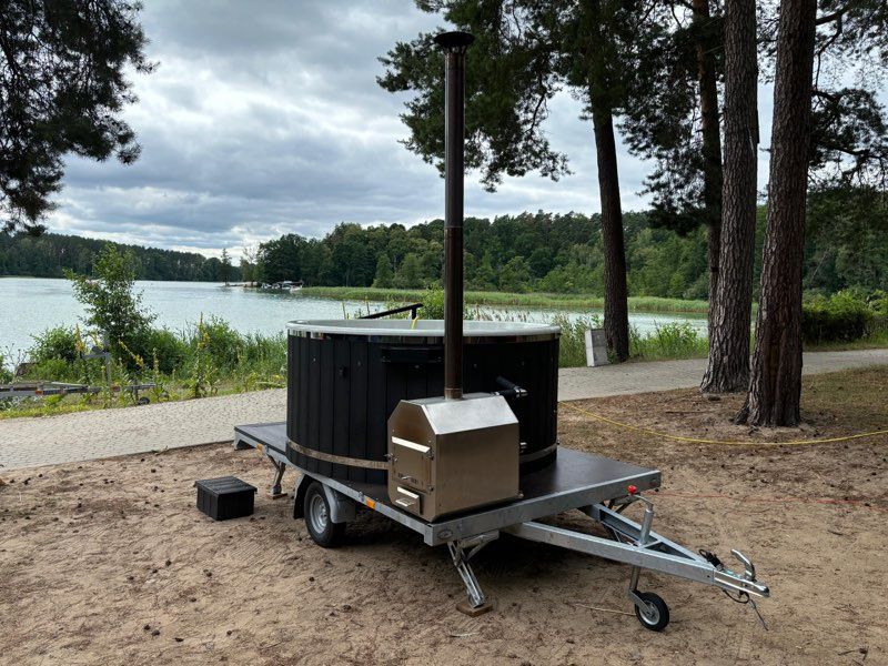 Jacuzzi Ogrodowe | Mega Balia Bania z Hydromasażem 200 cm | Wynajem | Białystok