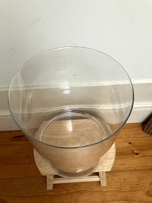 Vaso grande em vidro reforçado