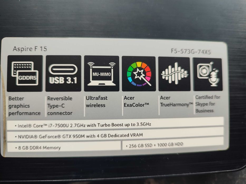 Розбір ноутбука Acer F5-573G-74X5  f5-573  + HP Pavilion 15-cs + HP 17-X0 (G7BD 2G)