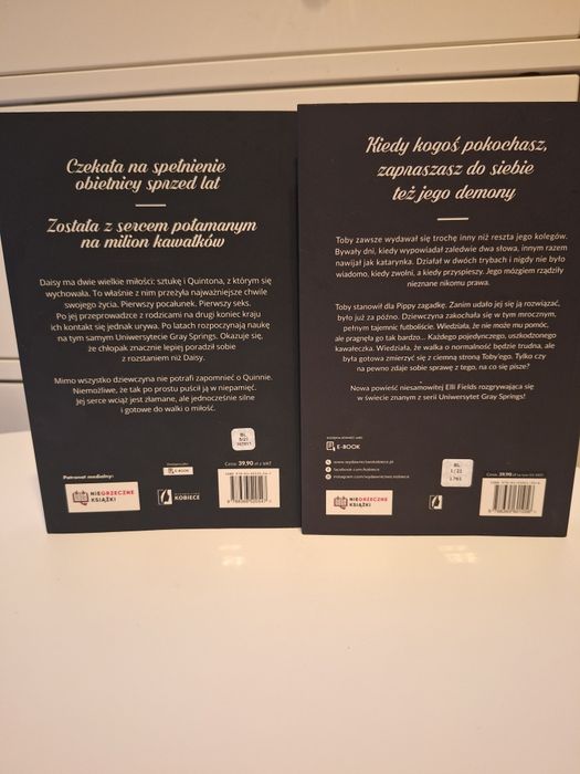 2 nowe książki Ella Fields Uniwersytet Gray Springs: Zakazana i Słodko