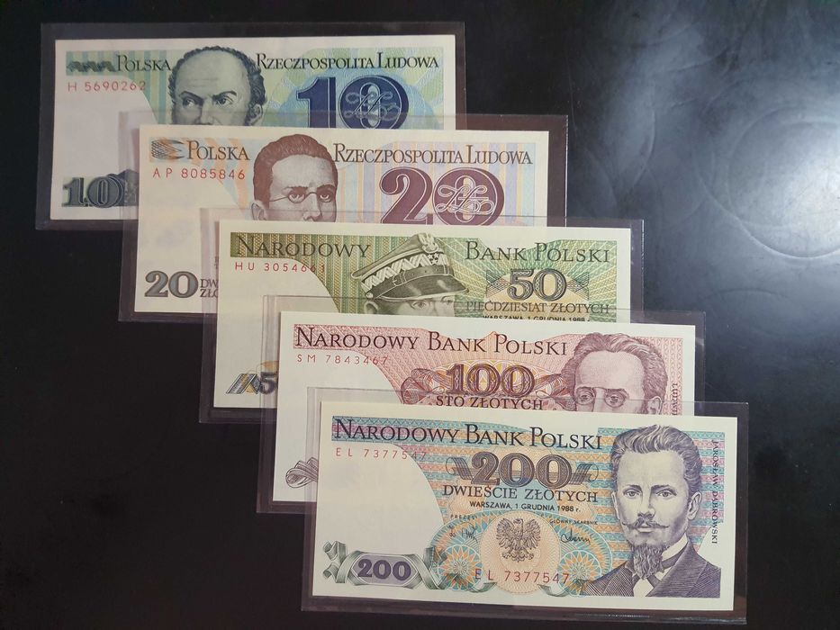 Zestaw banknotów PRL 17 szt. stan UNC !!!