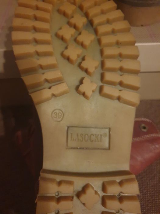 Trzewiki botki zimowe ocieplane Lasocki 39 skórzane