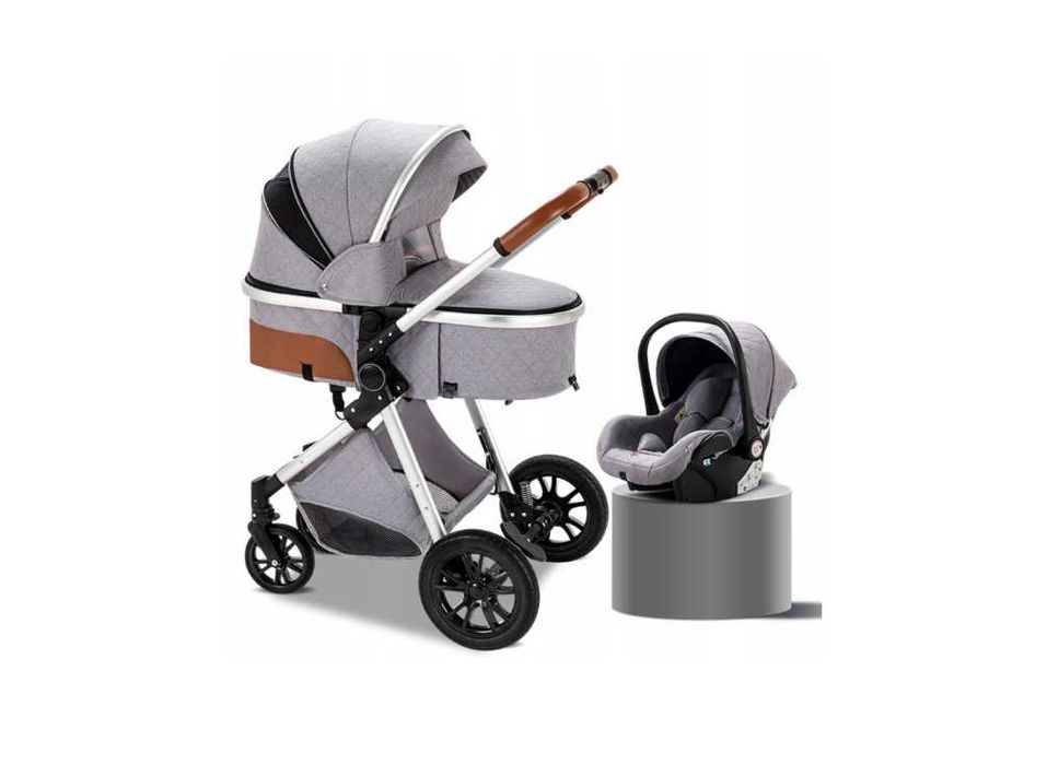 Wielofunkcyjny Wózek 3w1 – Gondola, Spacerówka, Fotelik + Akcesoria!