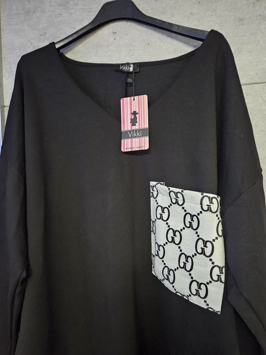 Nowa z metką tunika czarna turecka Plus Size