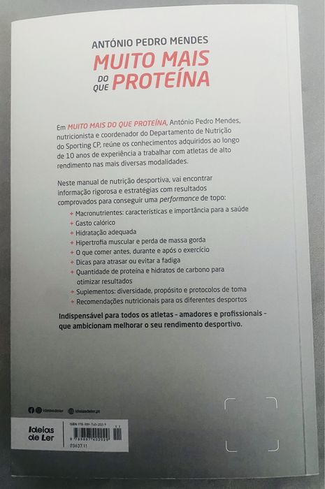 Livro Muito Mais do que Proteína