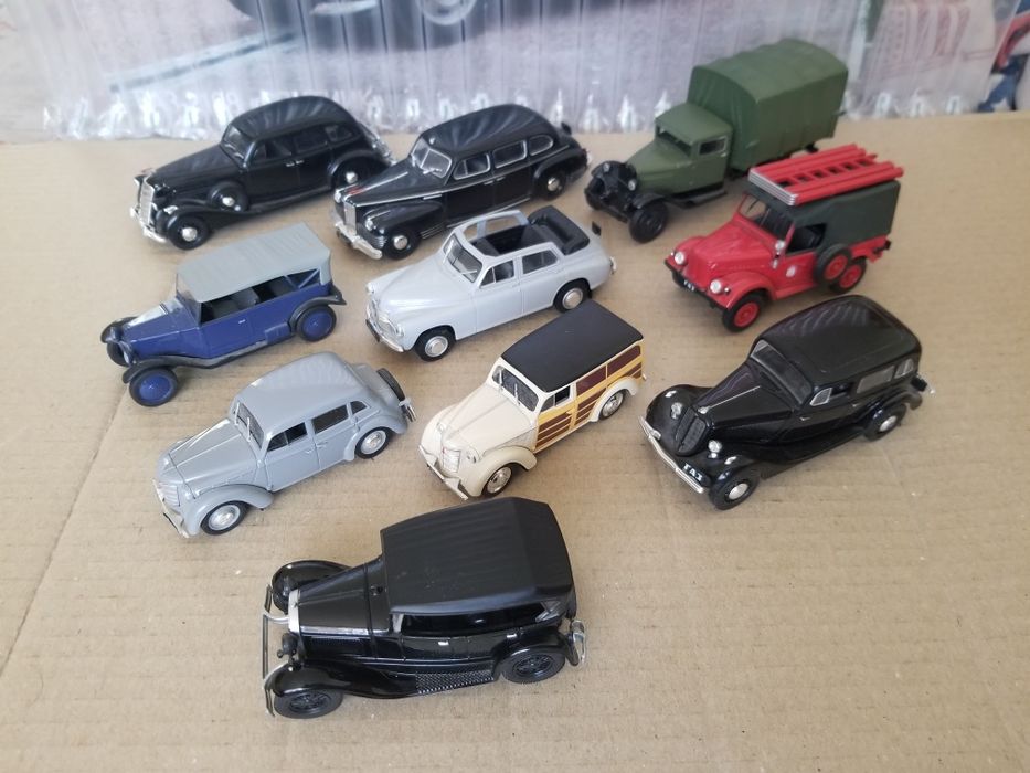 Машинки ЗИС, ГАЗ, Москвич, НАМИ автолегенды СССР 1:43