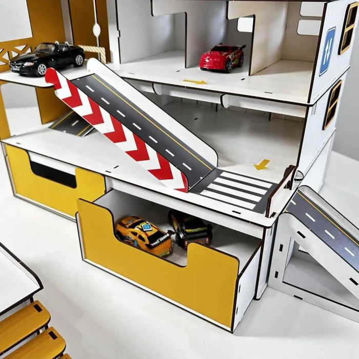 Дитячий гараж парковка для машинок авто паркінг іграшки для хлопчиків