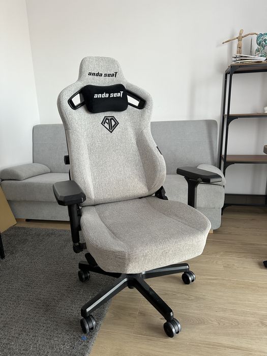 Fotel Anda Seat Kaiser 3 XL Gamingowy do 200kg Tkanina Szary