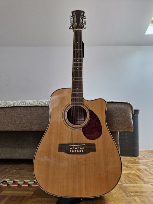 Gitara dwunastostrunowa Freshman FA1DCE12 + case
