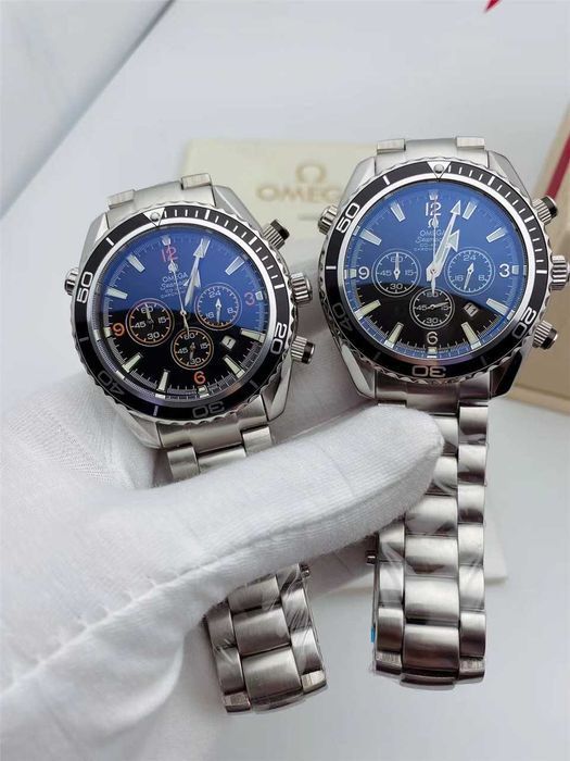 Годинник кварцвий Omega Diver 600M Seamaster Planet Ocean Chronograph Ref. 2218.50.