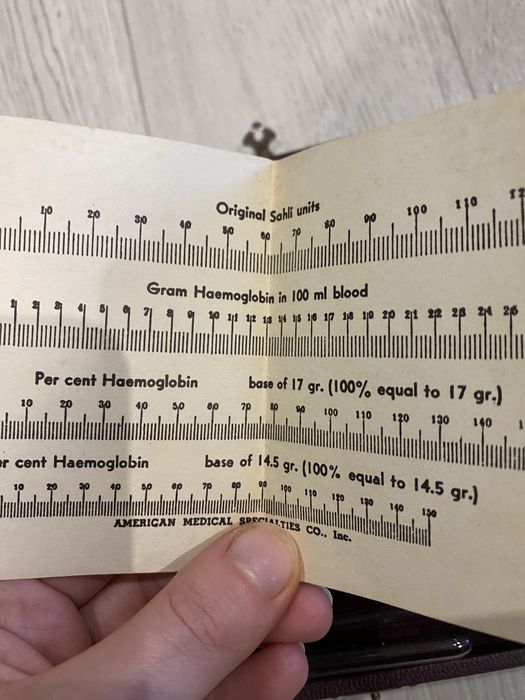 Гемометр 1947 США Improved all american sahli haemometer AMSCO Product