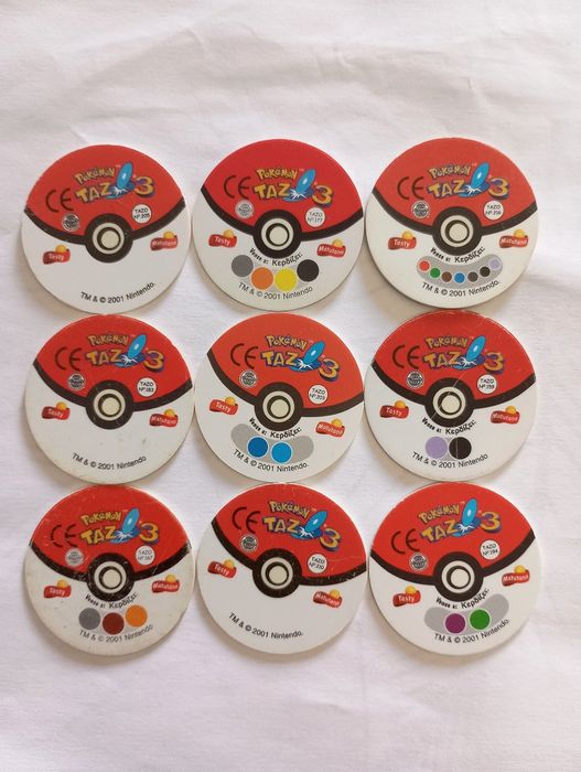 Tazos Pokémon originais Matutano