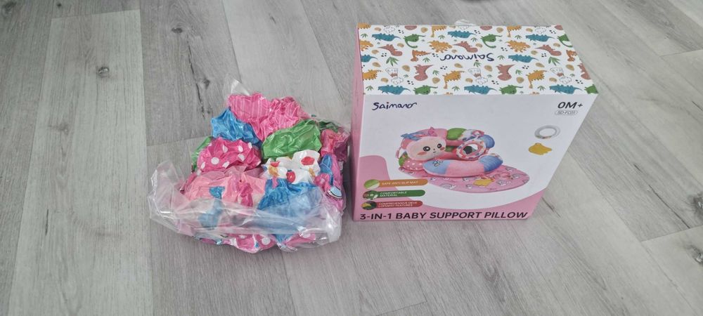 Подушка для немовляти Saimano SD-FC01 3в1 килимок tummy time підтримка сидіння малюка развивающий коврик