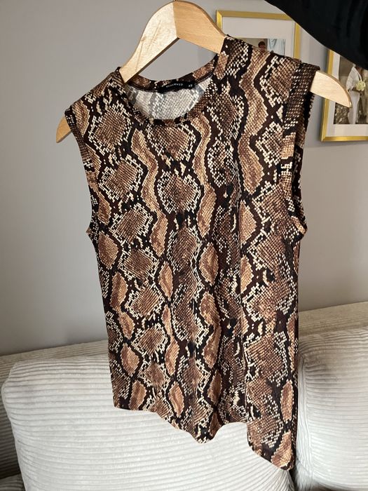 Top szerokie ramiączka snake wąż wężowy reserved