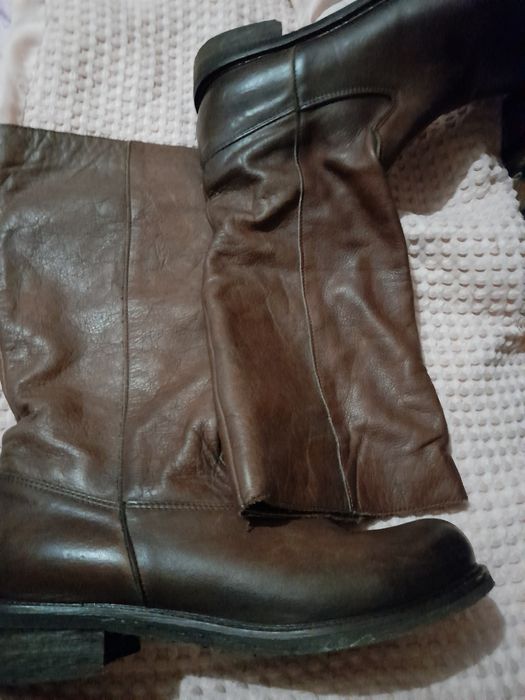 Чоботи з натуральної шкіри. Італія. Нековзка підошва