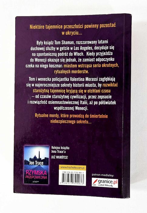Książka Jon Trace  " Spisek Wenecki " Thriller