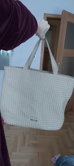 Torba shopperka pleciona duza na plazę reserved