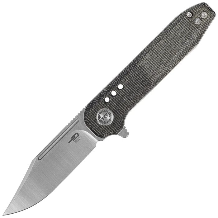 Nóż składany Bestech Syntax CP Black Micarta, (BG41D)
