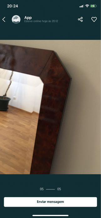 Espelho novo castanho