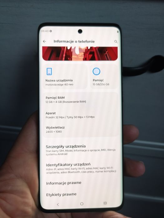 Sprzedam Motorolę Edge 40 neo