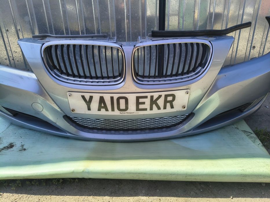 Zderzak przód BMW E90 E91 BLUEWATER METALLIC Lift LCI Kompletny Wysyłka