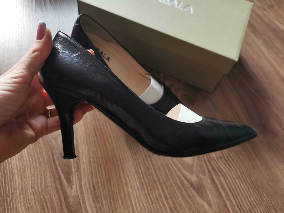 Buty Kabała Vera Gomma skórzane 36 szpilki czółenka