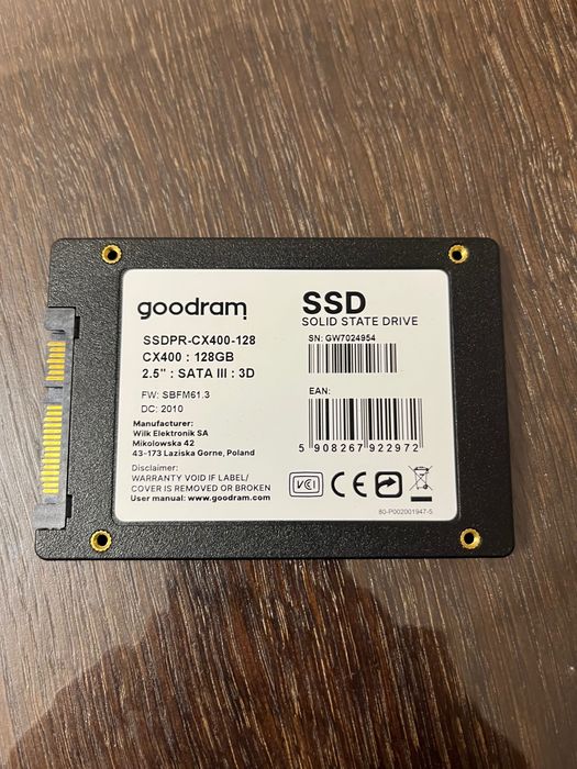 SSD 128gb Goodram CX 400