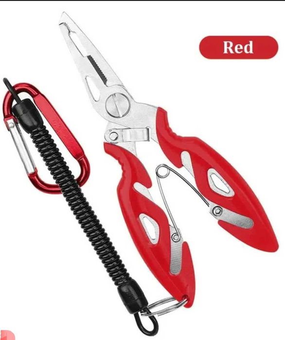 Szczypce wędkarskie nożyczki wędkarskie + elastyczna sprężynka