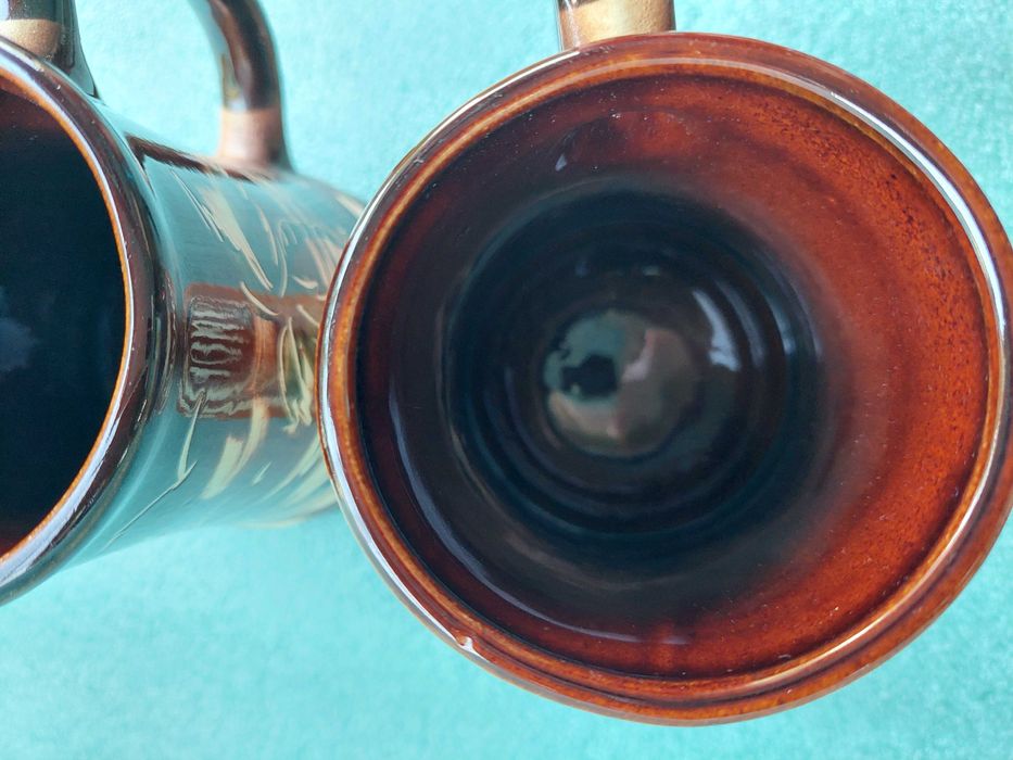 2 пивные глиняные кружки 0,5 л. НОВЫЕ.