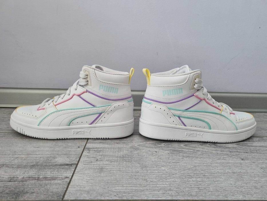 Sneakersy wysokie białe 37