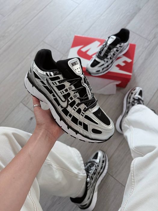 Кросівки Nike P-6000 Metallic/Black premium | Кроссовки Найк чоловічі жіночі