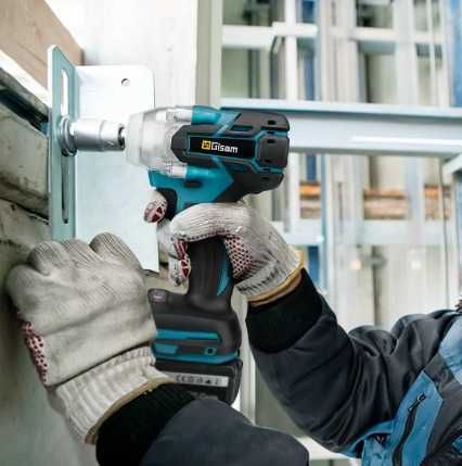 Aparafusadora Elétrica Gisam Gami 520n.m com 2 Baterias e carregador