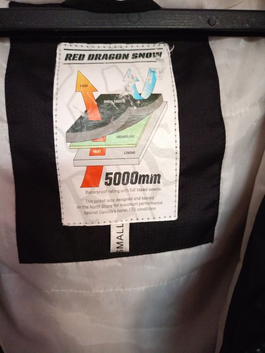 Czarna męska kurtka bomberka bejsbolówka rozm S Red Dragon