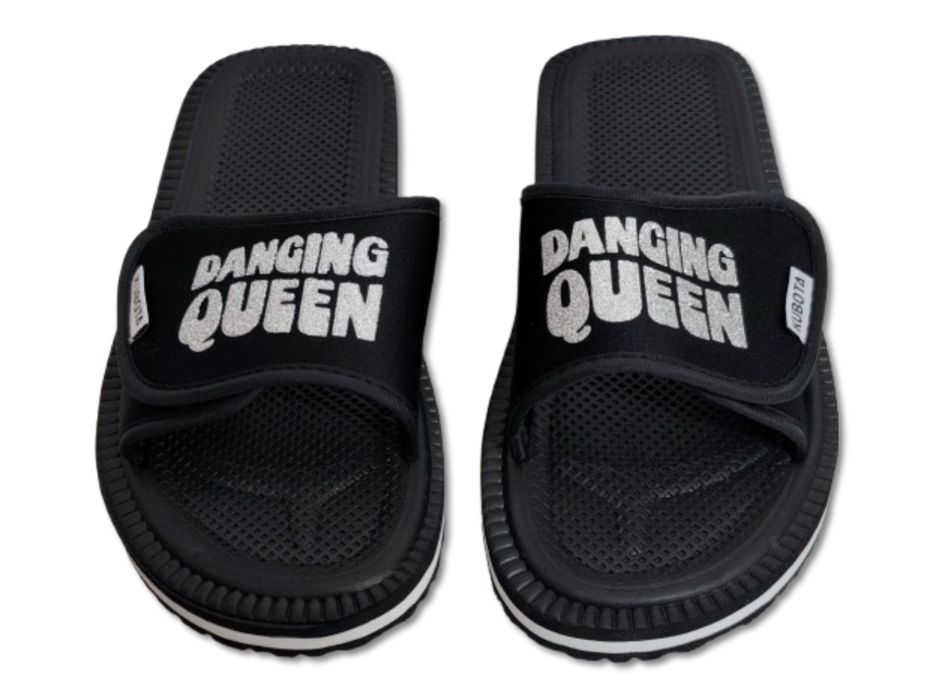 Piankowe klapki Kubota - Rzep Rozmiar 39 - Dancing Queen