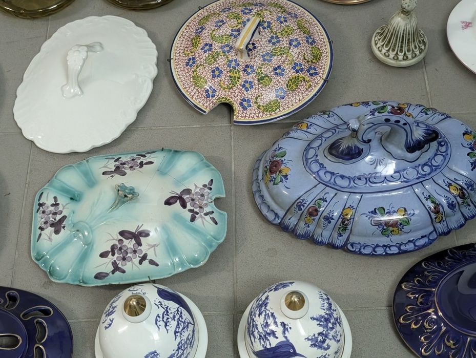 Coleção tampas de terrinas antigas