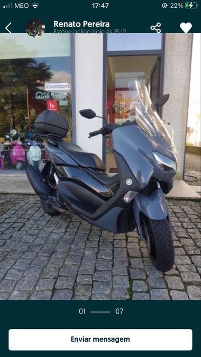 Yamaha - N  Max 125 + Topcase + Capacete
