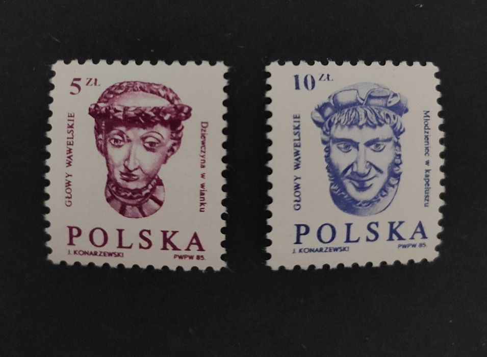 znaczki Głowy wawelskie 1985 (2838)