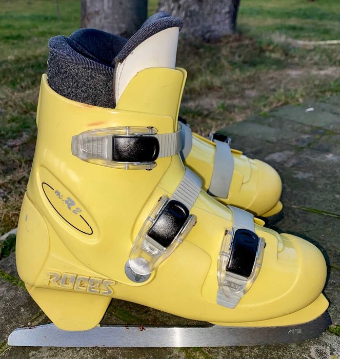 ROCES ŁYŻWY DZIECIĘCE DAMSKIE Nowe Hokejowe Figurowe r. 37 wkł. 23,5