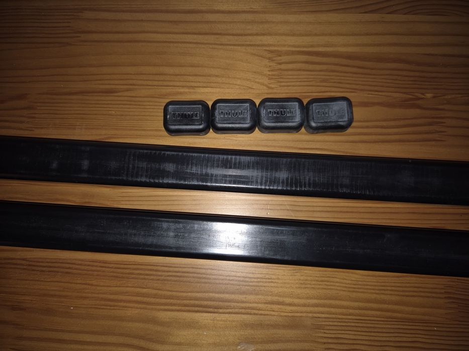 Barras de Tejadilho THULE Squarebar Evo 118 cm — NOVAS | NUNCA INSTALADAS | CAIXA ORIGINAL