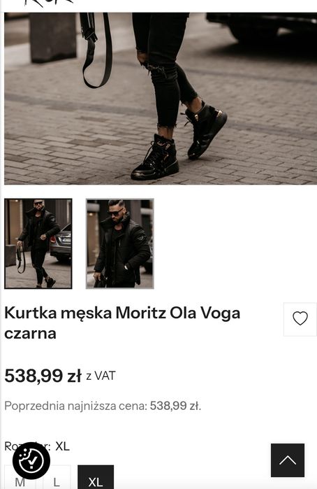 Kurtka ocieplana olavoga męska