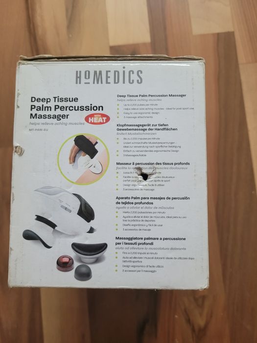 Masażer z podgrzewaniem + końcówki zmienne