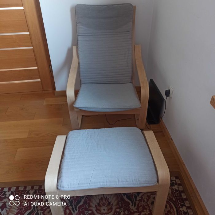 Fotel z podnóżkiem IKEA