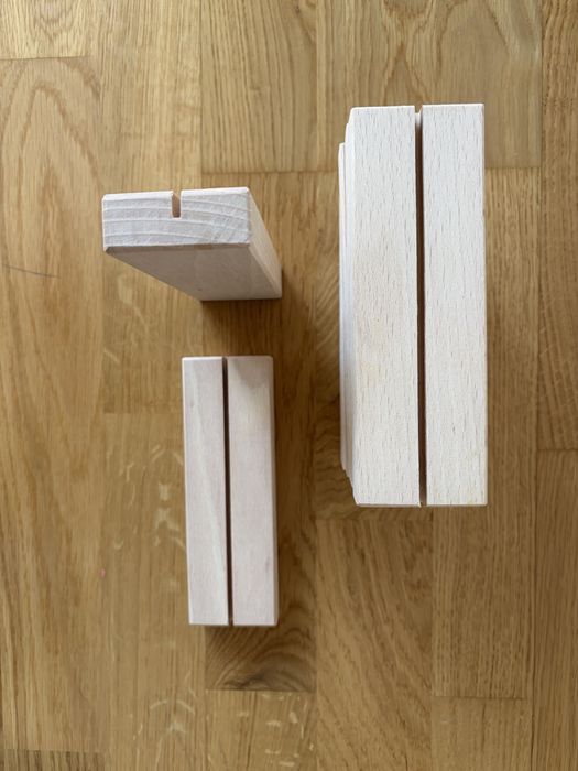 Drewniane podstawki na winietki, wesele, ulotki - zestaw 15 szt