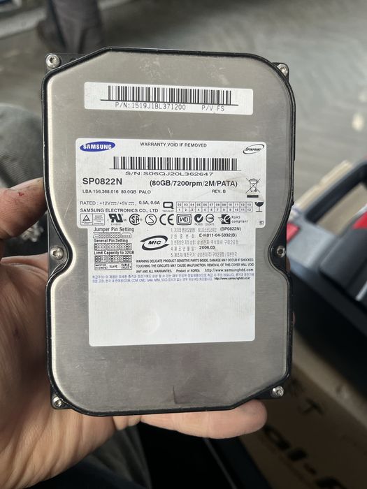 Продам жорсткий диск самсунг на 80 гб