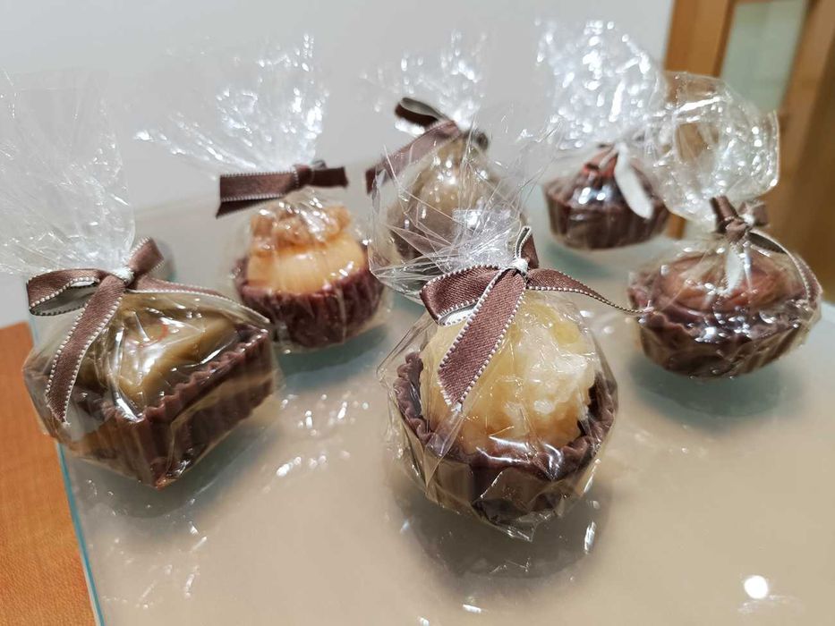Coleção de 6 Velinhas Bombom com Aroma de Chocolate